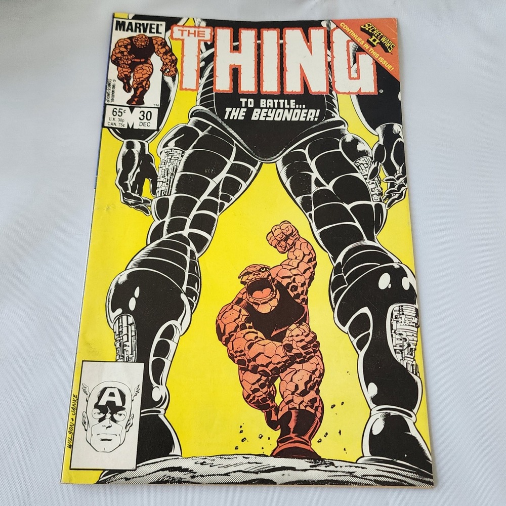 Marvel The Thing Comic Book Issue #30 To Battle The Beyonder! 1985